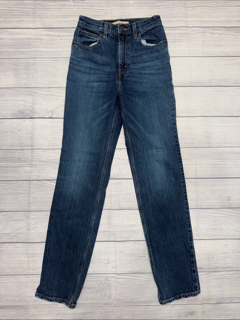 Levi's Women's Dark Blue Straight-Leg Jeans